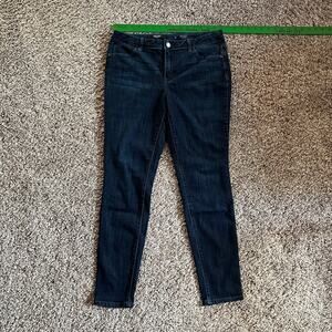 Simply Vera Wang Skinny Mid Rise Jeans Blue Womens Size  10